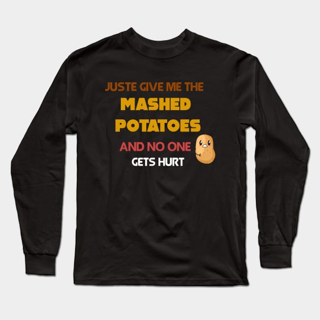 Mashed Potatoes Long Sleeve T-Shirt by Flipodesigner